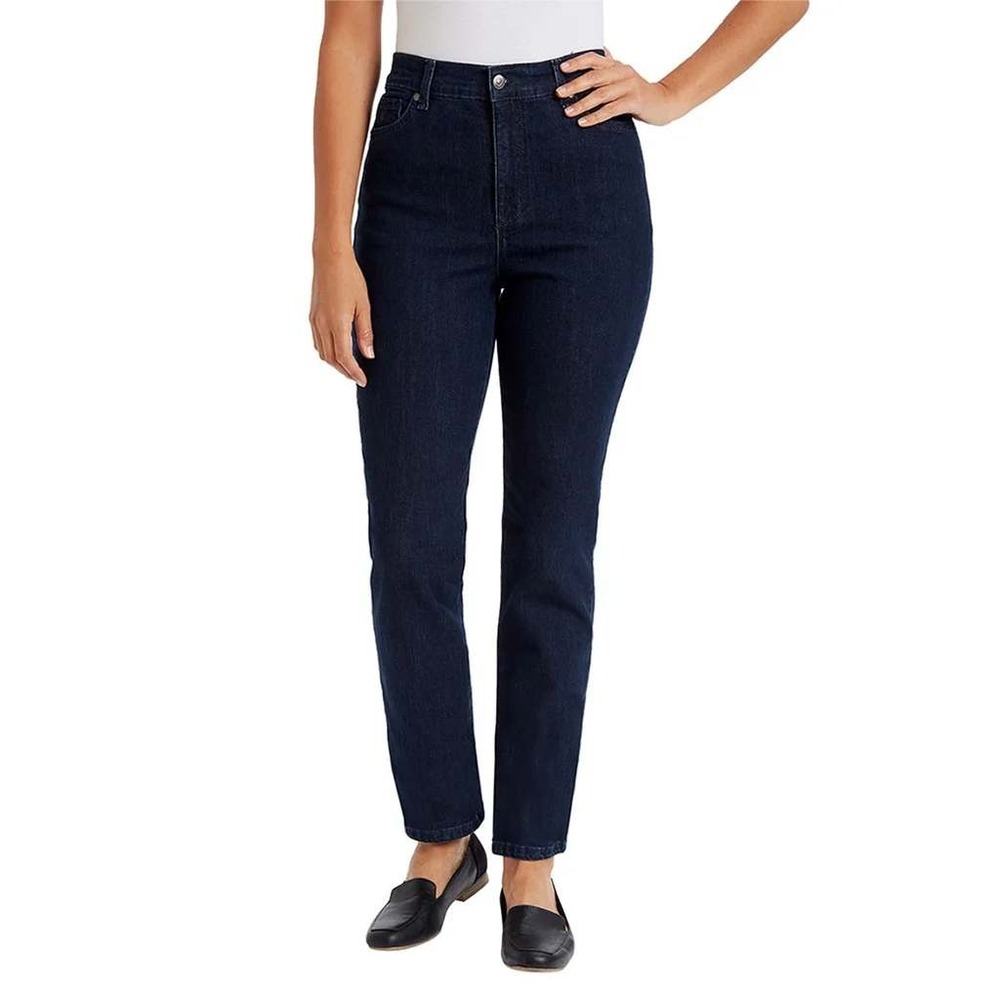 Gloria Vanderbilt Relaxed Straight Jeans Womens‎ 10 Dark Blue NWT 905-287-B11
